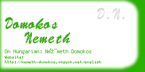 domokos nemeth business card